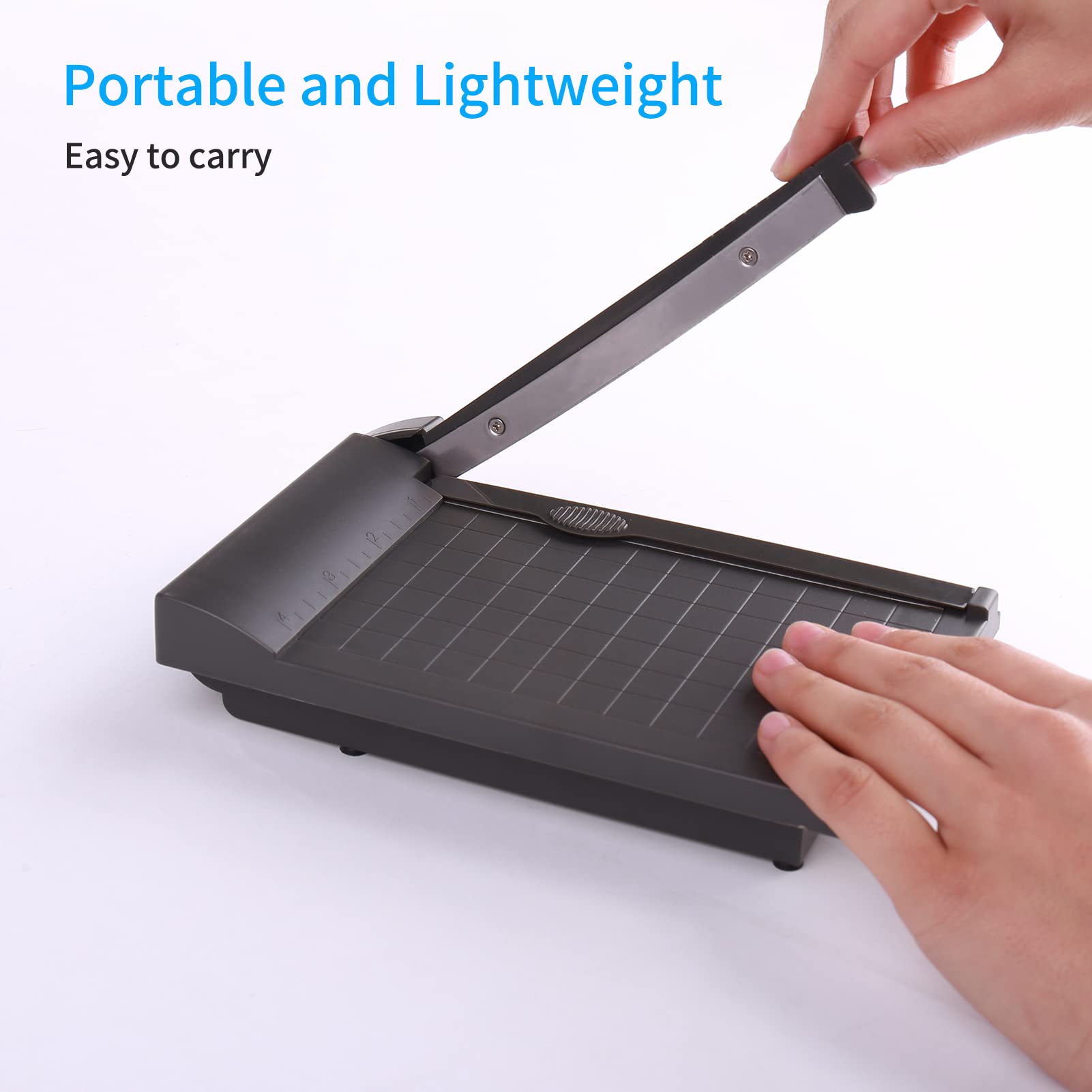 6 Inch Mini Paper Trimmer Guillotine Cutter - 160mm Desktop Paper Cutting Machine with Safety Blade for Crafting, Photos, Cards, Scrapbooking | Perfect for Office, Home & DIY Projects