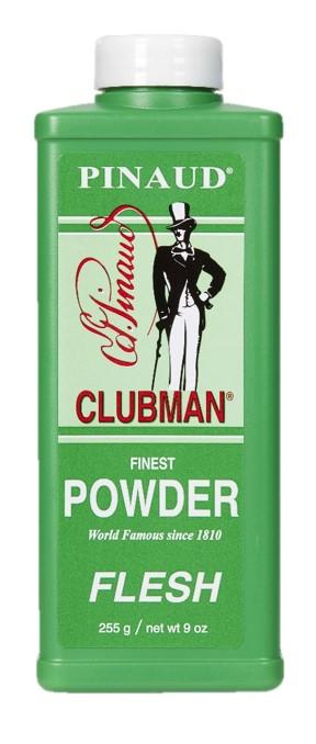 Clubman Pinaud Talcum Powder - 9 oz Flesh Tone for Men | Classic Barber Shaving & Grooming Essential | After Shave & Daily Use
