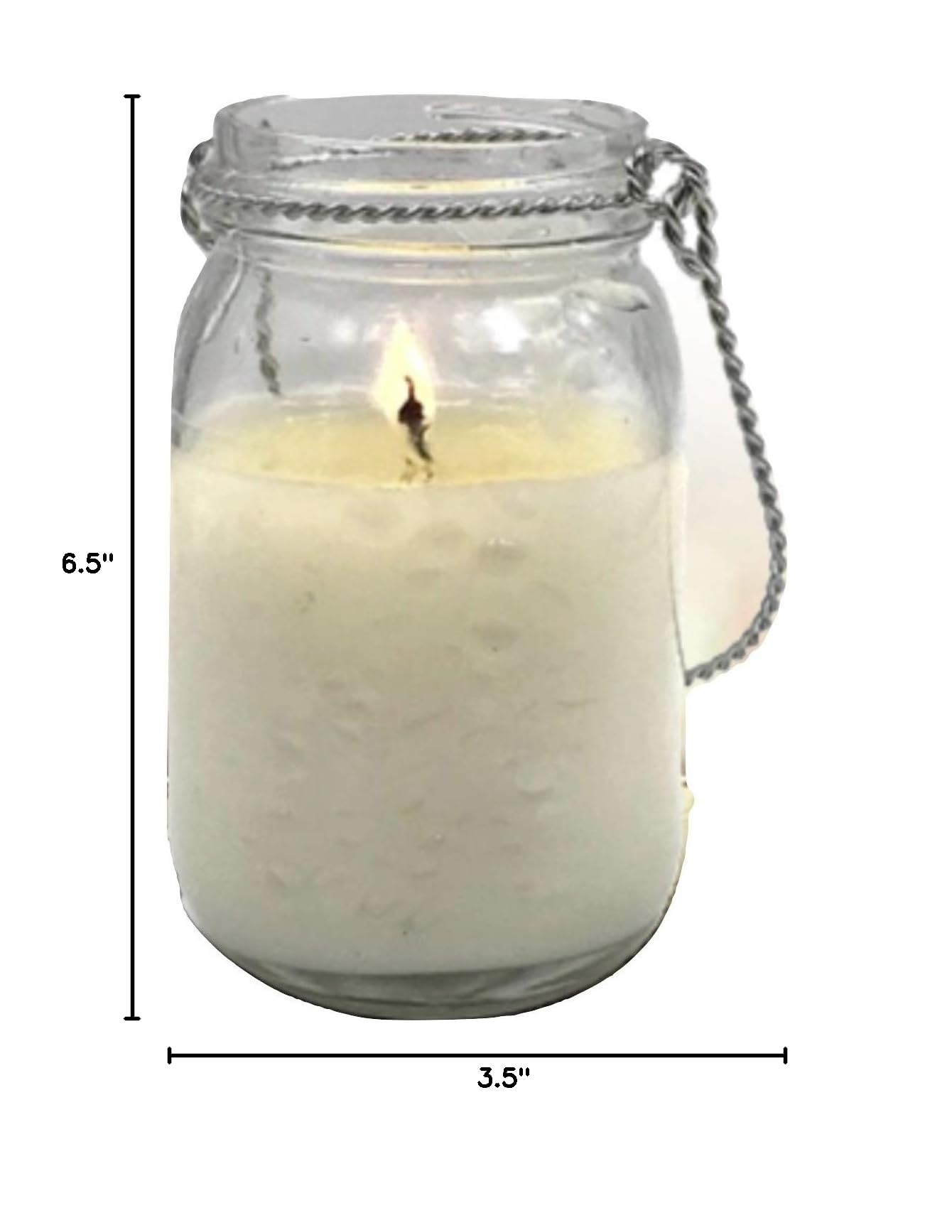 Natural Citronella Scented Soy Wax Candle in Mason Jar - Indoor & Outdoor Mosquito Repellent - Made in USA with Essential Oils - Perfect for Patio, Camping and Backyard Gatherings