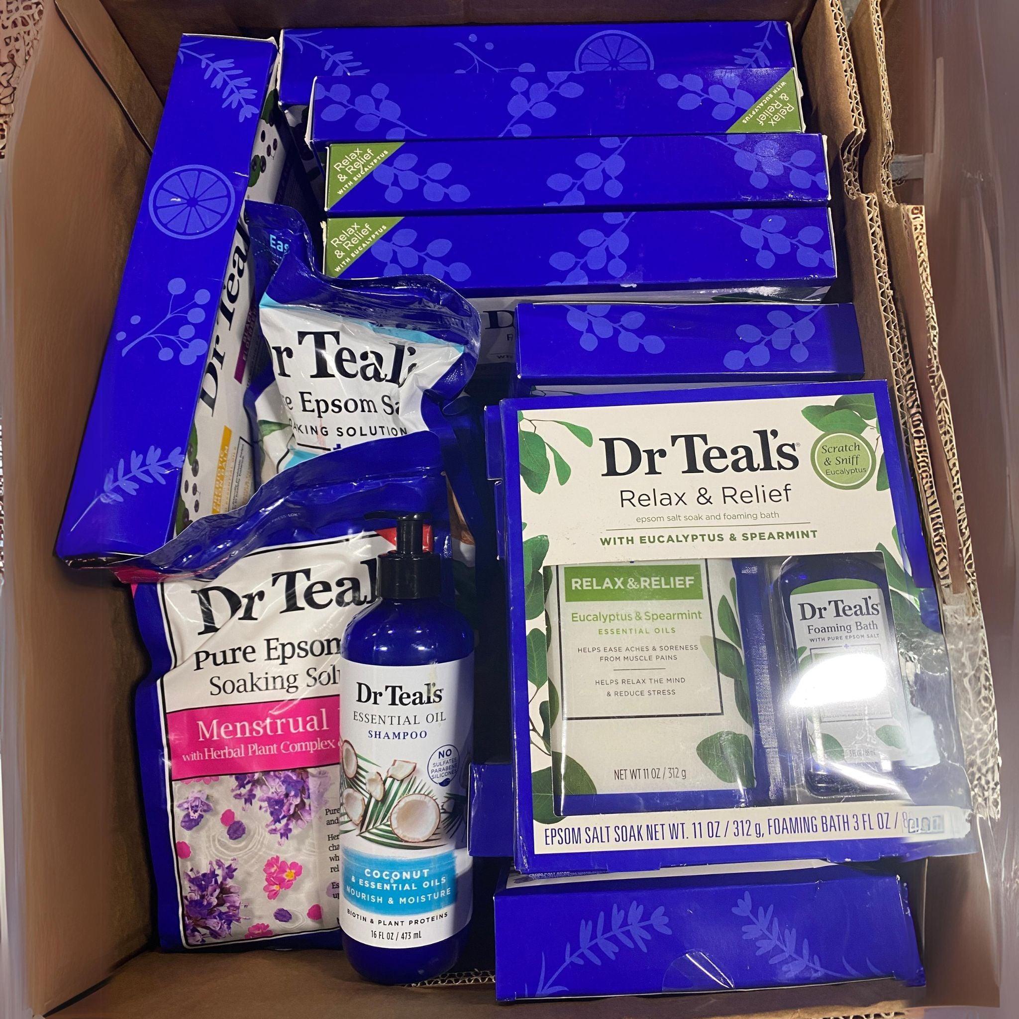 Dr Teal's Epsom Salt Assorted Variety Pack - 38 Pieces for Relaxation, Bath & Body Care - Perfect for Stress Relief, Muscle Recovery & Spa Nights at Home
