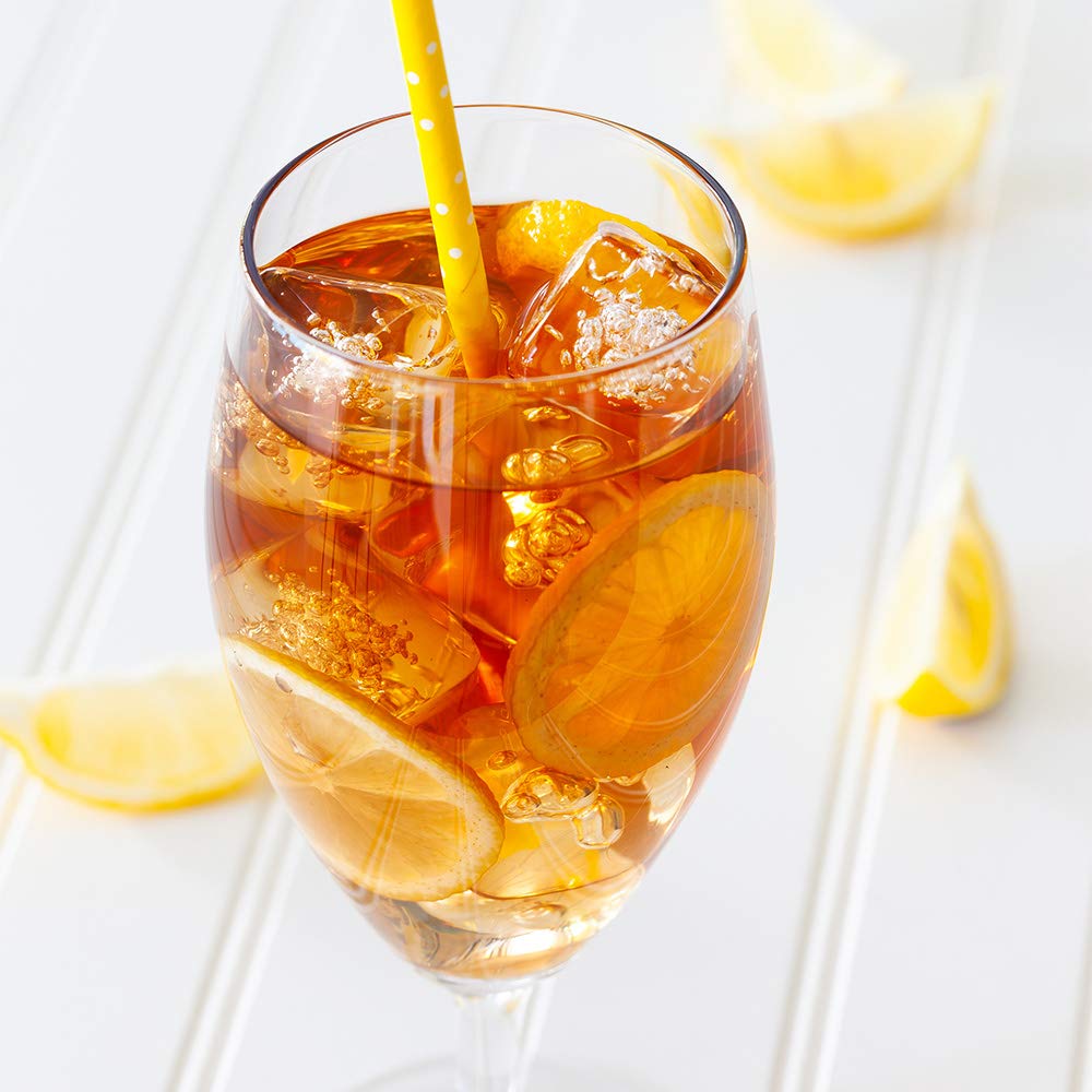Restaurantware Cascata 16oz Iced Tea Glasses Set of 6 - Clear Tempered Glass Drinking Glasses for Water, Juice & Iced Tea - Chip-Resistant, Dishwasher Safe - Perfect for Restaurants, Cafes & Home Entertaining