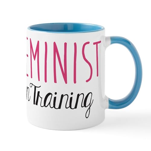 White/Blue Inside - Feminist In Training Mug