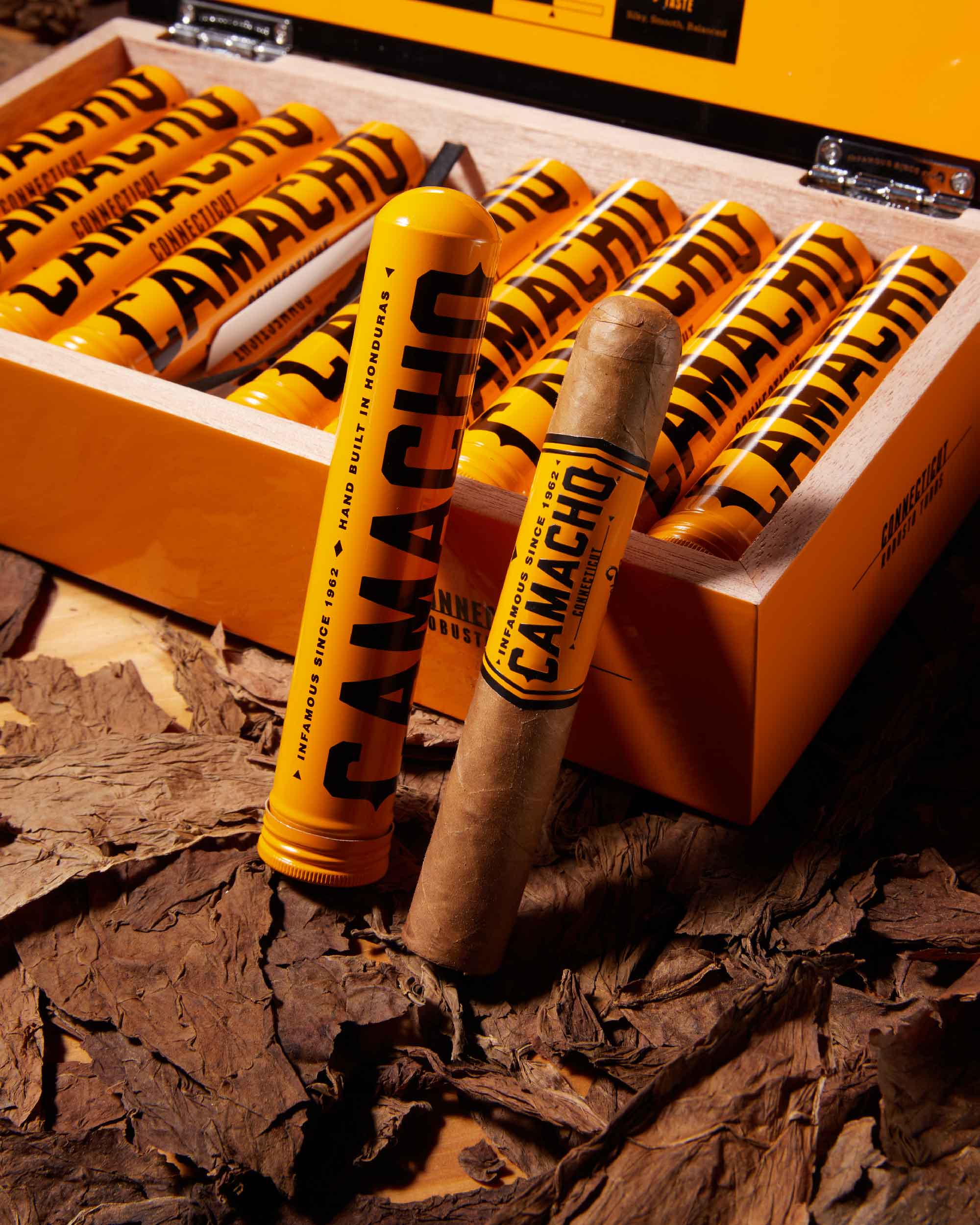 Premium Camacho Connecticut Robusto Cigars in Tubos – Smooth & Creamy Handmade Cigars for Relaxation & Special Occasions