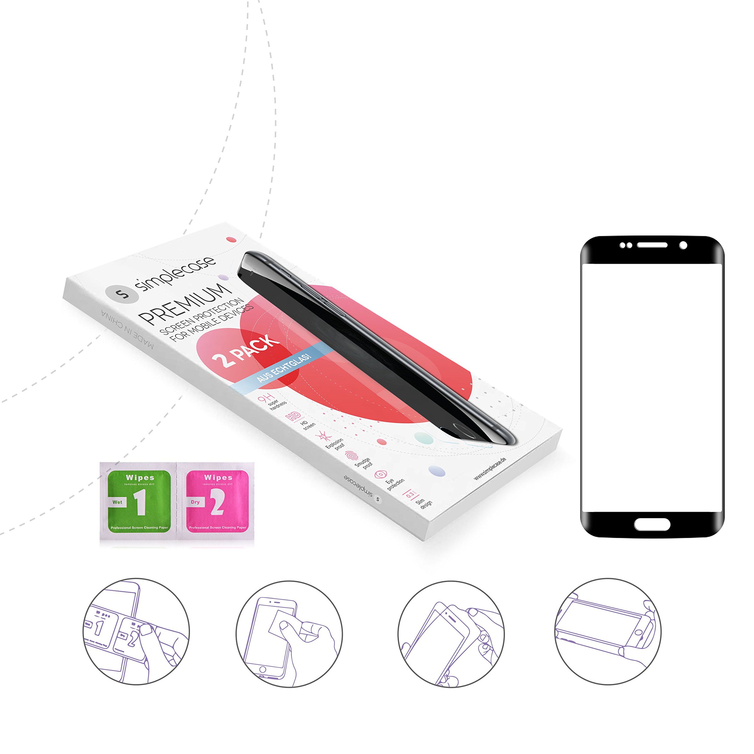 Premium Tempered Glass Screen Protector for Samsung Galaxy S21/S22/S23 - 9H Hardness, HD Clear, Anti-Scratch, Bubble-Free - Perfect for Work, Travel & Everyday Use