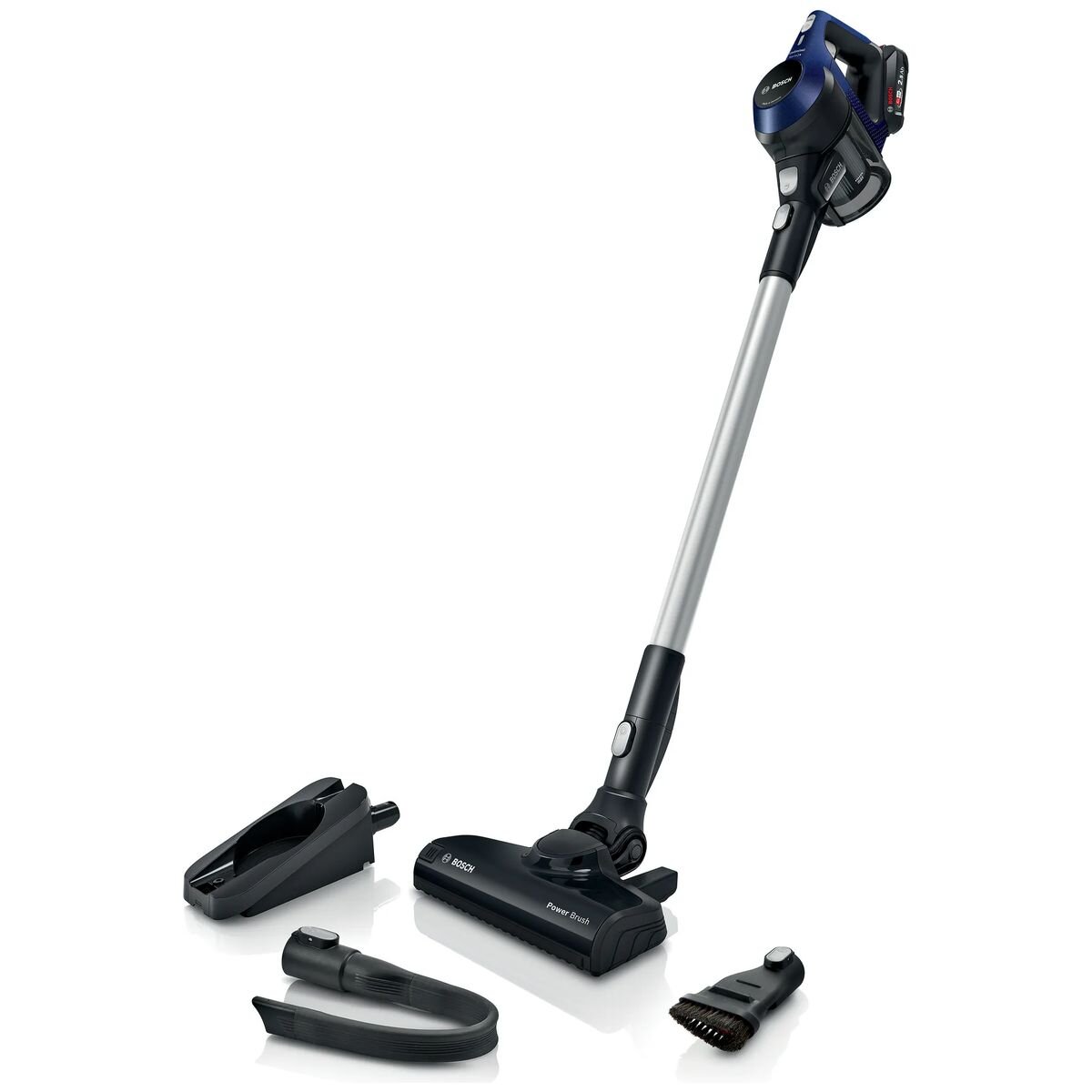 Bosch Series 6 Cordless Hand Stick Vacuum Cleaner - Lightweight, Powerful Suction, 60min Runtime, Moonlight Blue (BCS611AU) - Perfect for Hard Floors, Carpets & Pet Hair Cleaning