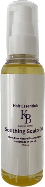 Soothing Scalp Oil for Dry Itchy Scalp - Natural Hair Growth Treatment with Argan & Tea Tree Oil - Best for Dandruff Relief & Healthy Hair Care - Use After Shower or Before Bedtime
