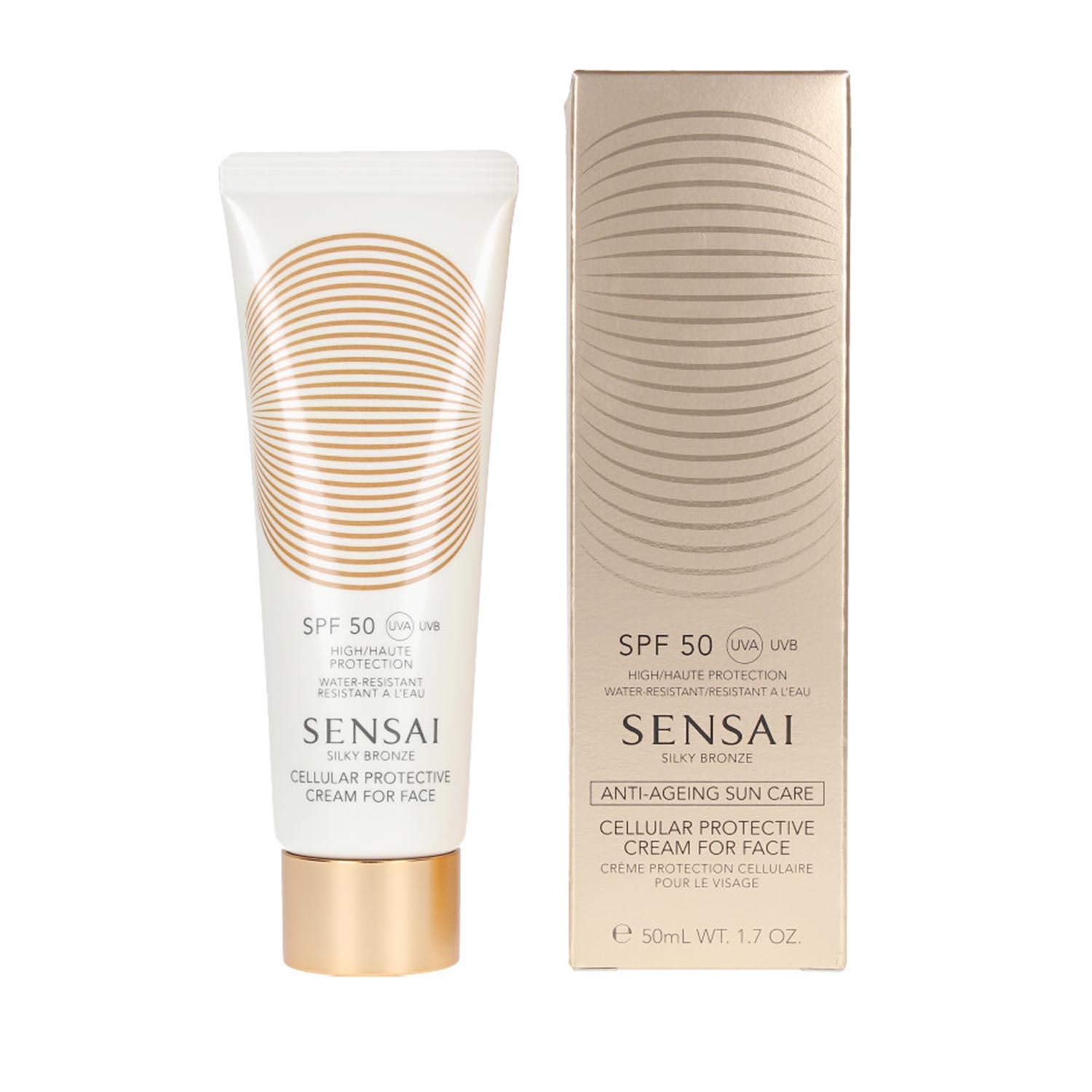 SENSAI Cellular Protective Cream SPF50 for Face - 50ml | Anti-Aging & Hydrating Moisturizer with Sunscreen - Daily Skincare for Women & Men
