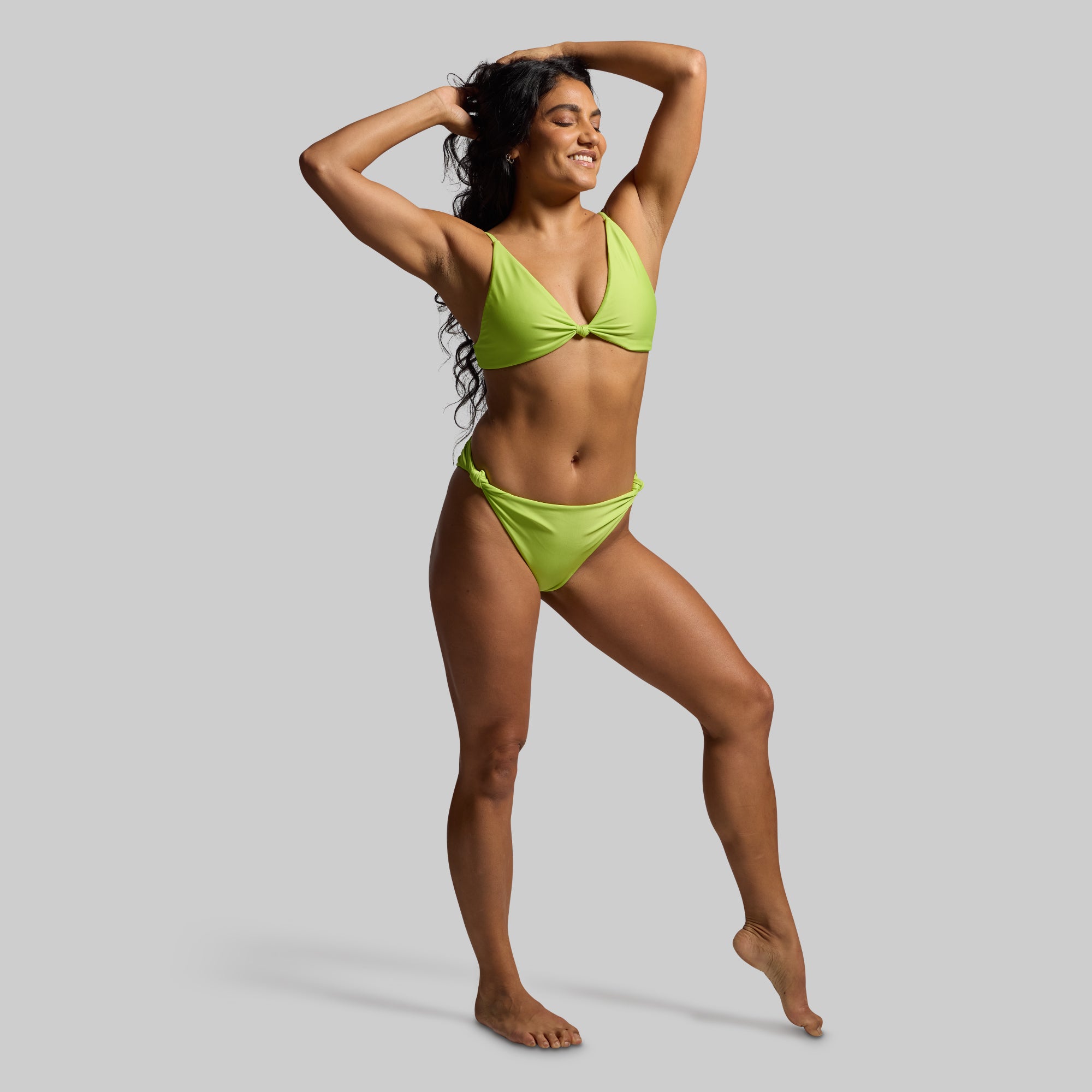Solstice Bikini Top - Women's Swimwear in Vibrant Lime Green | Perfect for Beach Vacations, Pool Parties & Summer Getaways