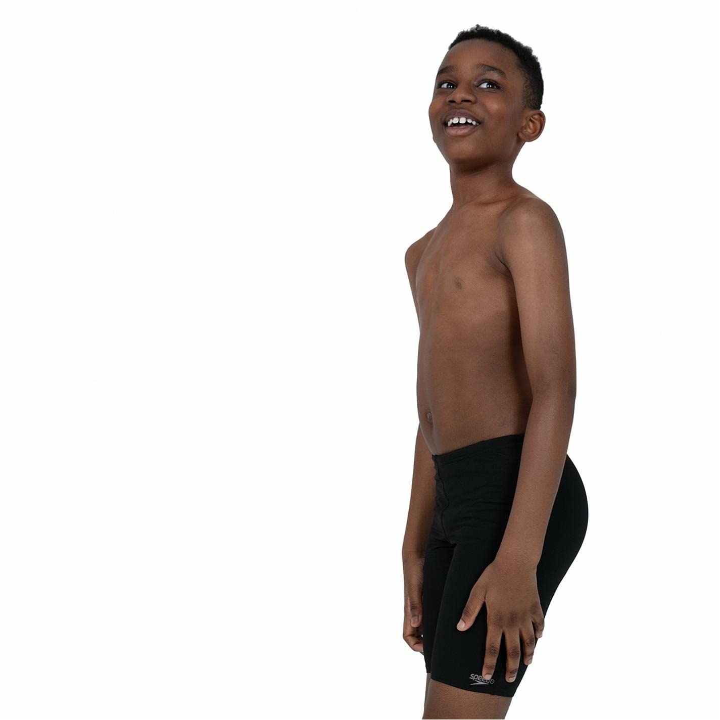 Speedo Boys Essential Endurance+ Jammer Swimsuit - High Performance Swim Trunks for Kids & Teens - Quick Dry Competitive Swimwear for Swimming Lessons, Pool Training & Beach Activities (Pack of 1)