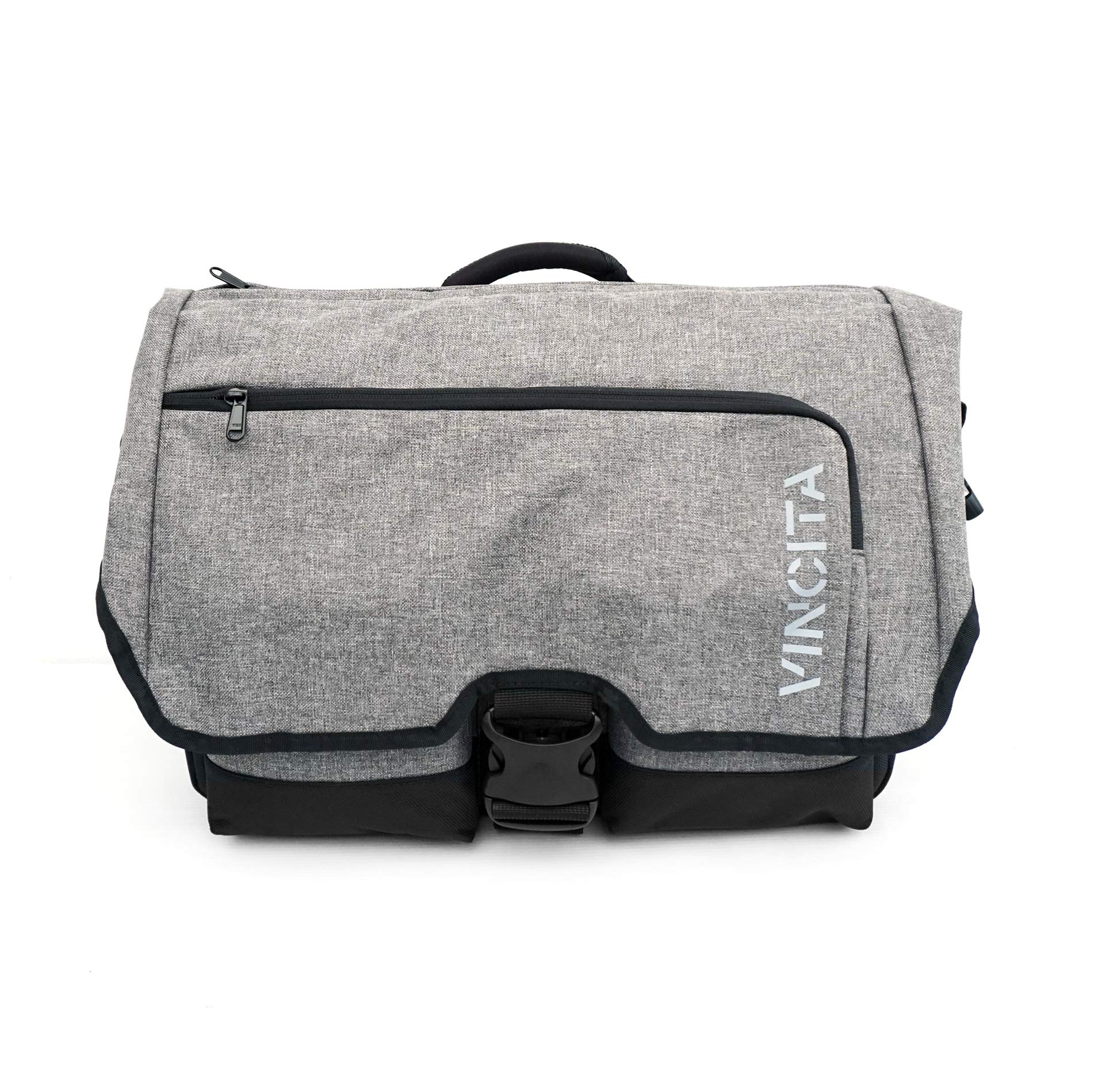 Vincita Birch Bag 2.0 for Brompton Folding Bike - Waterproof Front Pannier with Removable Frame, Rain Cover & Adjustable Shoulder Straps - Premium Cycling Accessories for Commuting & Urban Rides