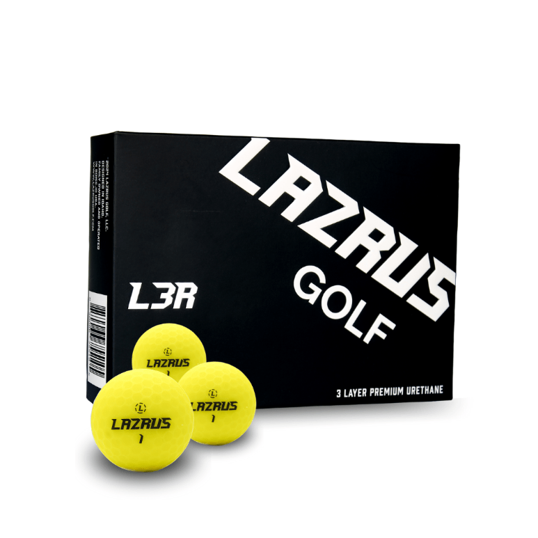 Lazrus L3R Premium 3-Piece Urethane Golf Balls for Men & Women - High Performance, Soft Feel, Long Distance - Perfect for Tournament Play & Practice Rounds