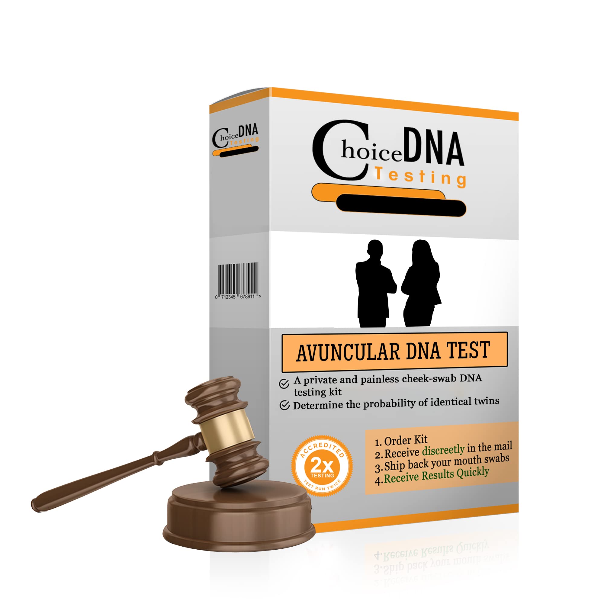 Legal DNA Paternity Test Kit - 46 DNA Markers with Chain of Custody - Fast Results in 2-6 Days (All Lab Fees Included) - Perfect for Child Support, Immigration & Legal Documentation