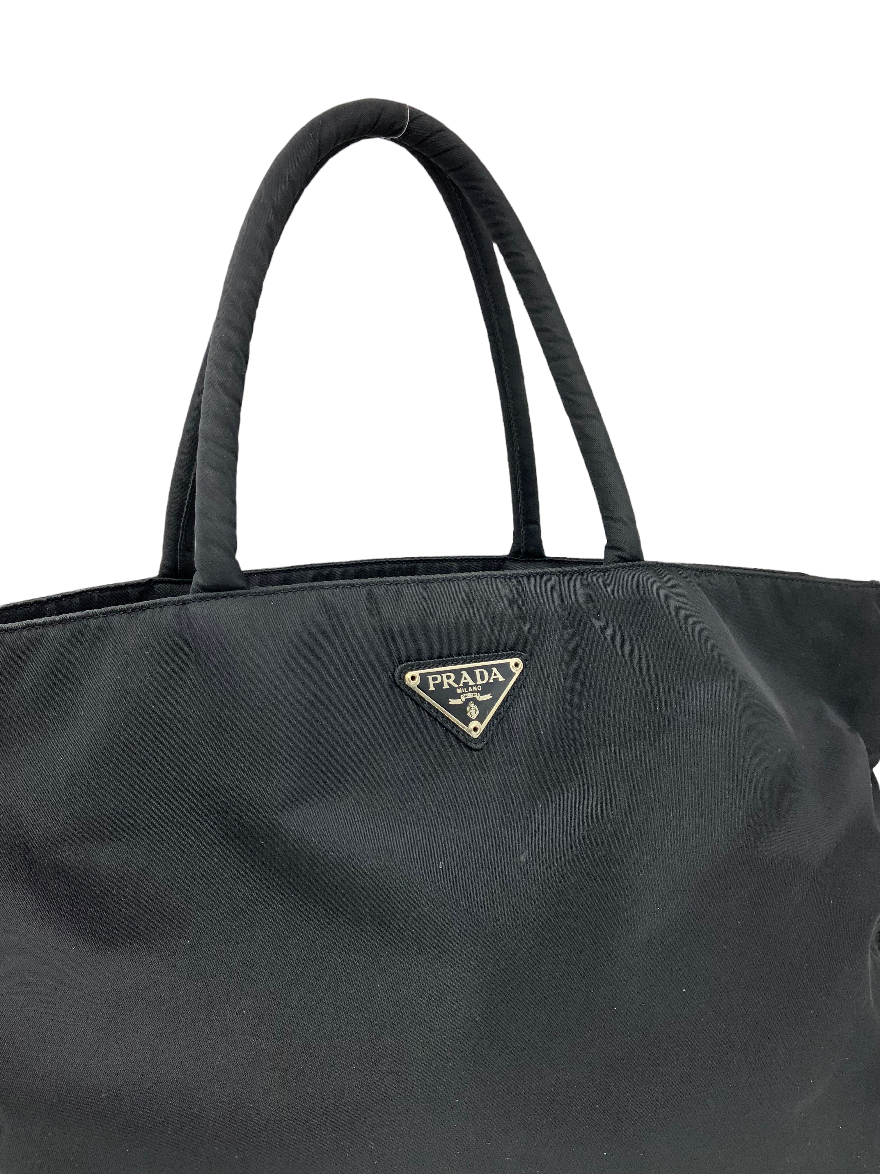Prada Tessuto Nylon Large Tote Bag for Women | Luxury Designer Handbag | Waterproof & Lightweight | Perfect for Work, Travel & Everyday Use