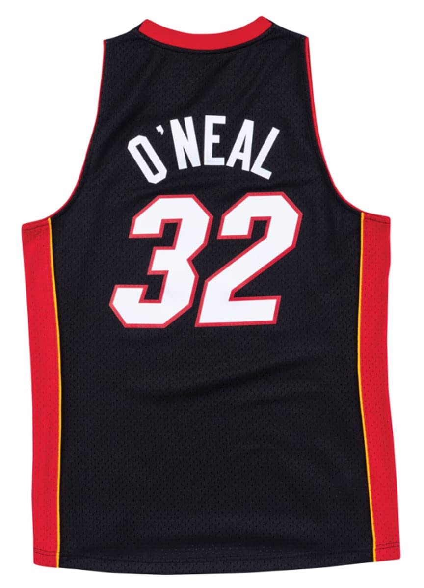 Shaquille O'Neal Miami Heat 2005-06 Authentic NBA Swingman Jersey for Men - Official Replica Basketball Uniform - Black - Size 4XL - Perfect for Game Day, Fan Events & Sports Collectibles