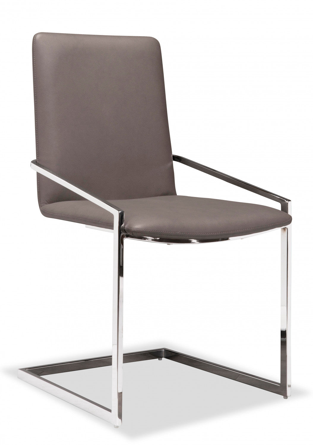 Ariya Modern Dining Chairs Set of 2 - Grey Upholstered Kitchen Chairs for Dining Room, Breakfast Nook & Small Spaces