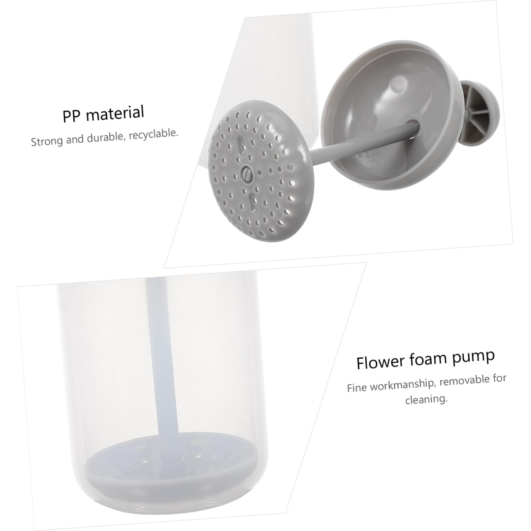 Minkissy 6-Piece Foaming Cup Set - Reusable Bubble Foam Maker for Facial Cleansing & Shampoo | Grey PP Plastic | Perfect for Shower, Spa & Skincare Routine