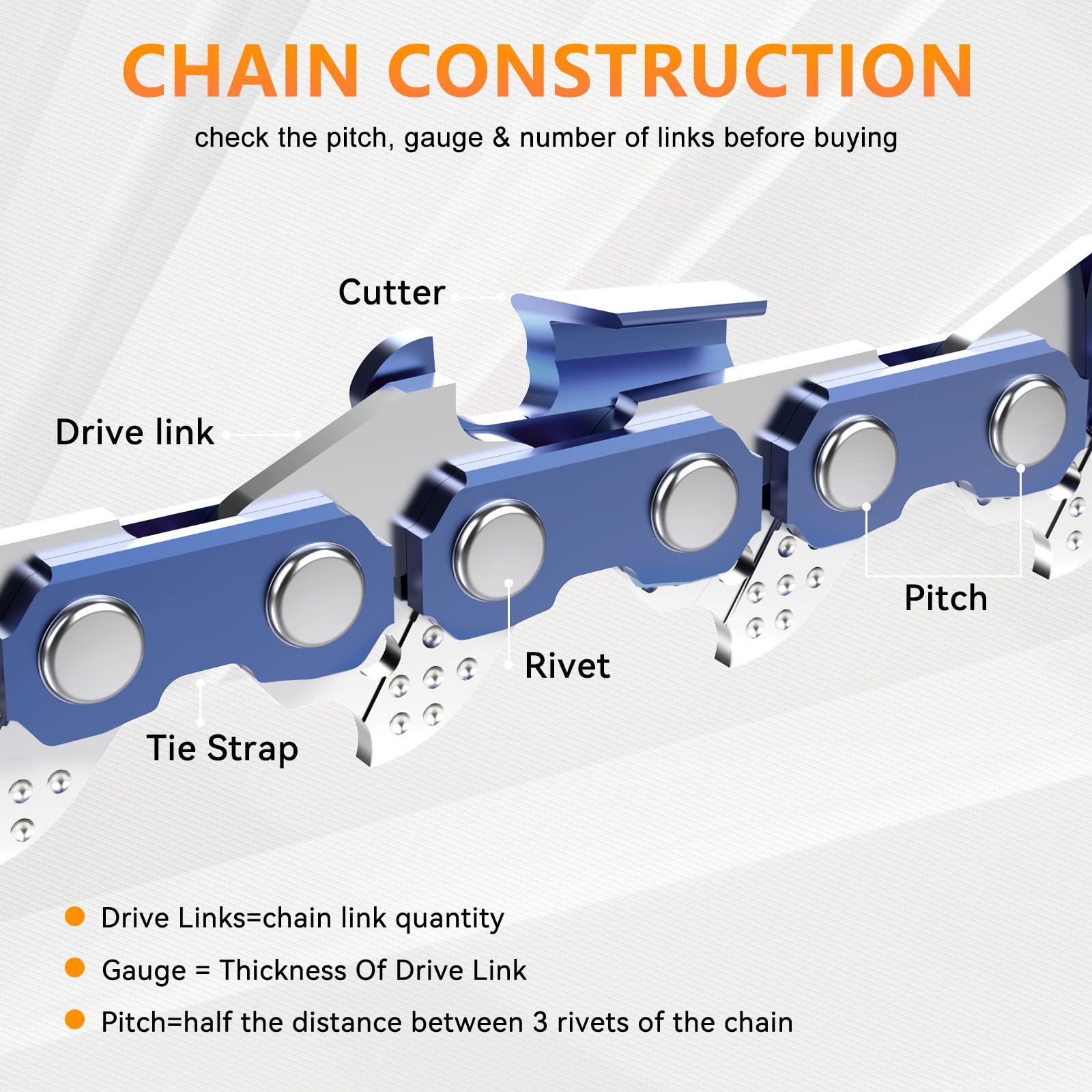 20 Inch Chainsaw Chains, 325