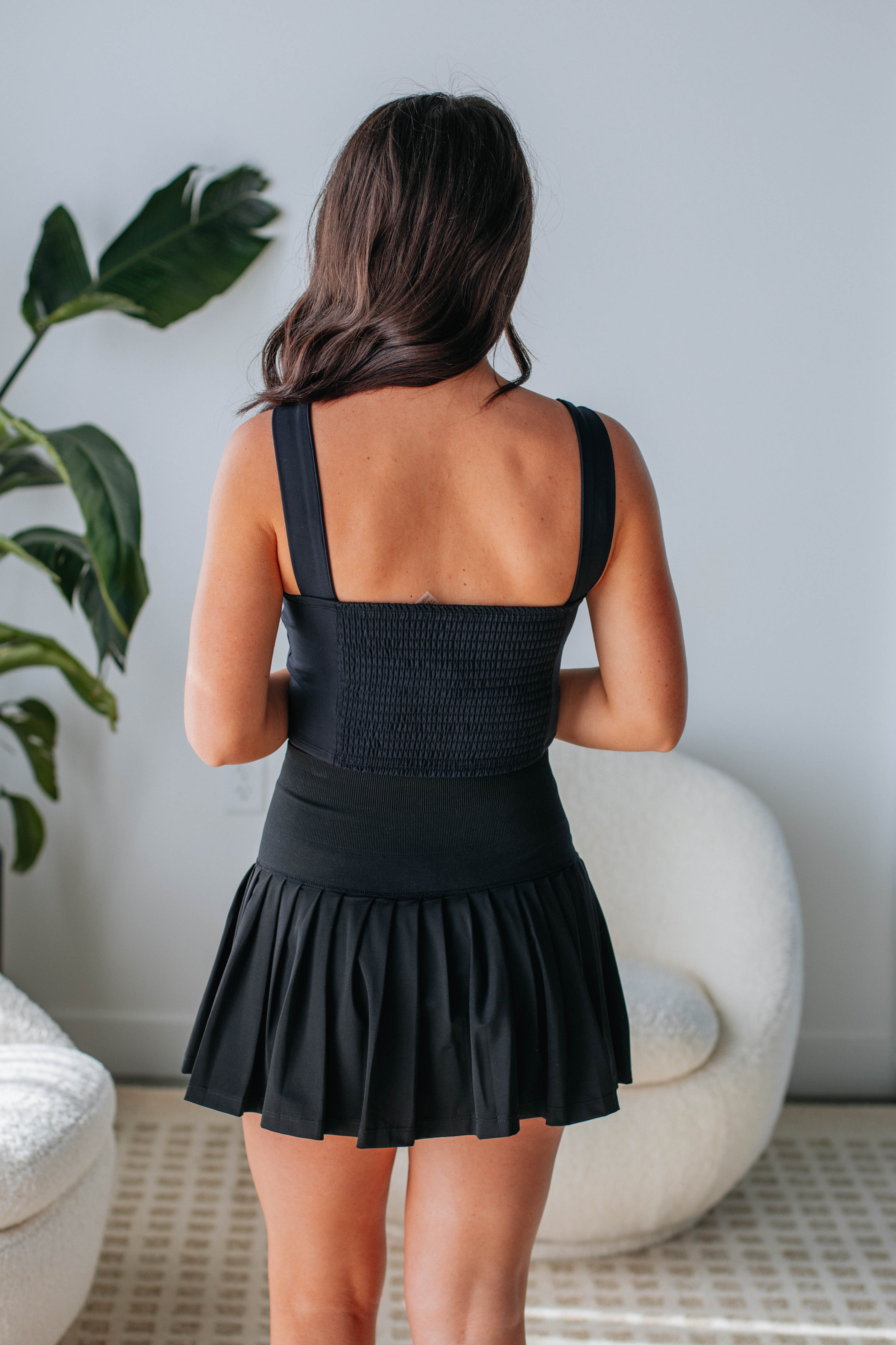 Ella Active Tank Top for Women - Black Workout Shirt - Perfect for Yoga, Running & Gym