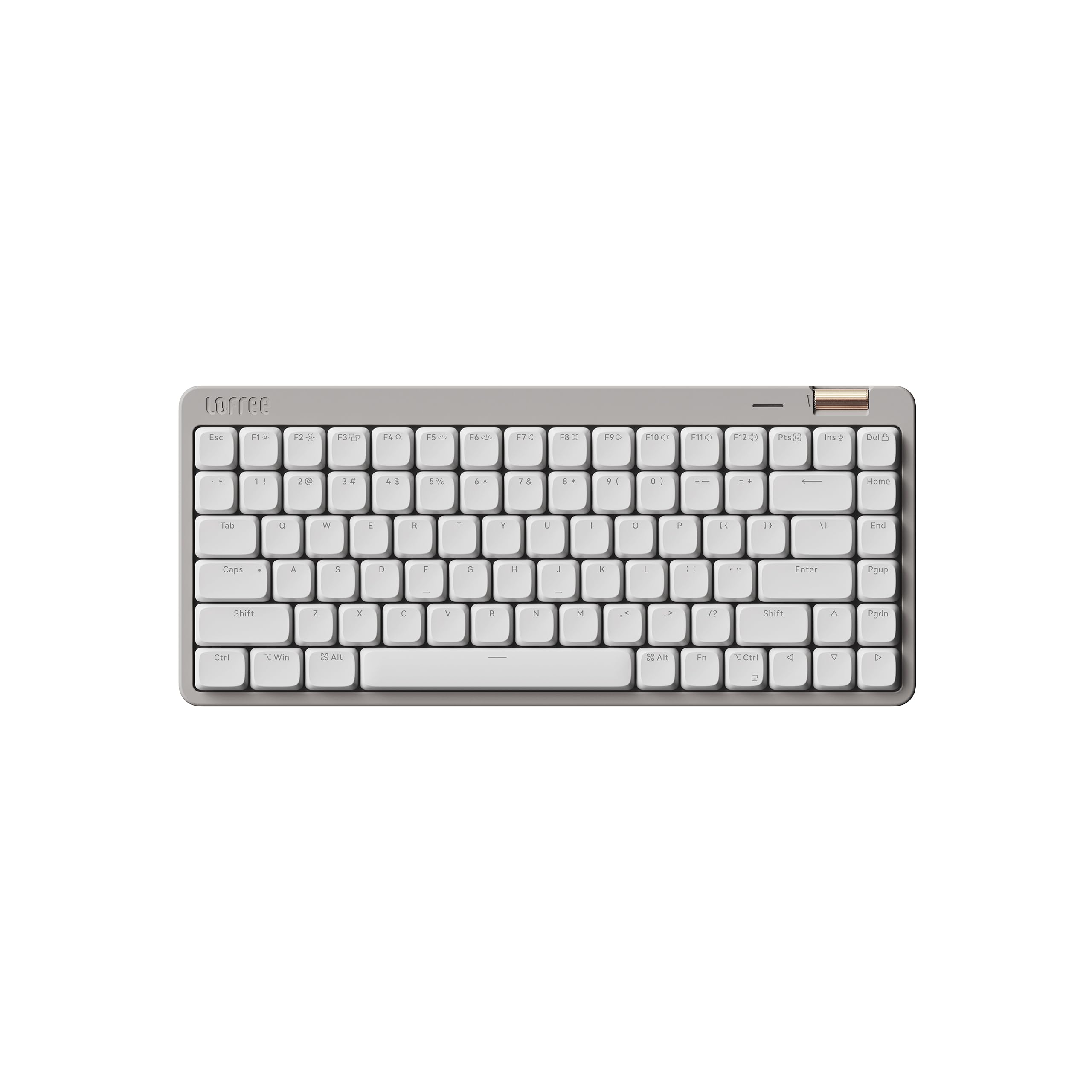 Flow Lite 84-Key Low Profile Wireless Mechanical Keyboard - Hot-Swappable, Rechargeable with 2.4G/BT5.0/Wired Modes for Windows & Mac | Specter Linear Switches (Marble White) | Perfect for Office Work, Gaming & Programming