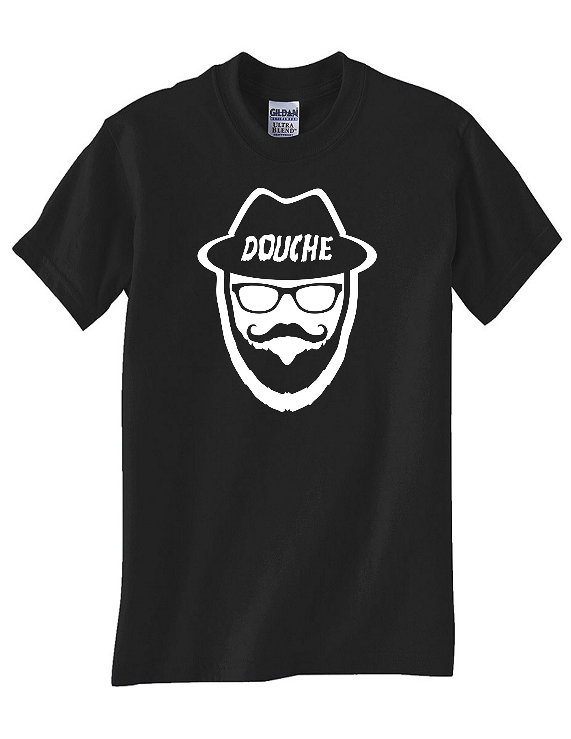 STUFF WITH ATTITUDE Funny Sarcastic Douche Black T-Shirt for Men - Cool Graphic Tee for Casual Wear, Parties & Gifts