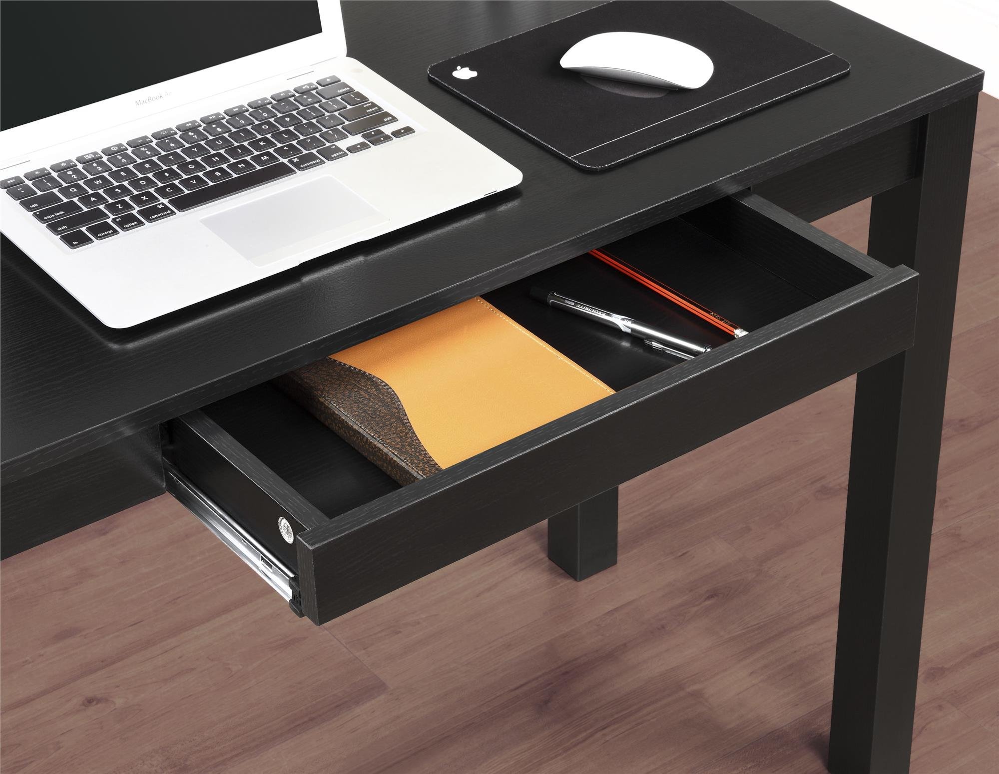 Ameriwood Black Parsons Desk - Home Office & Study Furniture