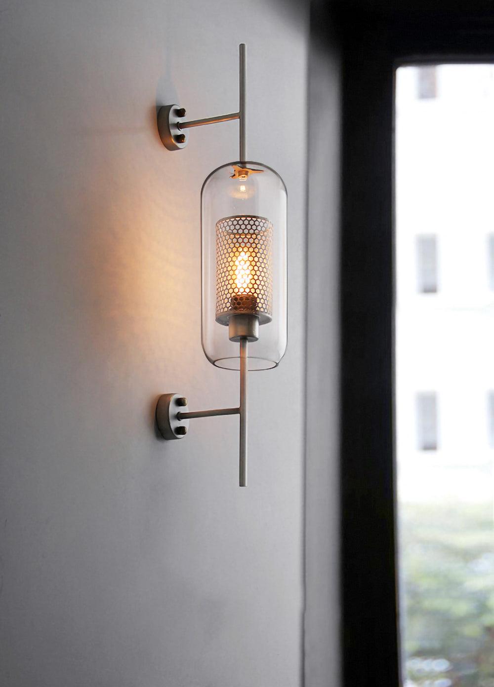 Chiswick Modern Glass Wall Light - Sleek LED Sconce for Living Room, Bedroom & Hallway - Energy Efficient Indoor Lighting Fixture
