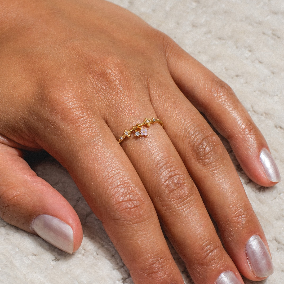 Charmed Blossom Ring - Elegant Floral Jewelry for Women | Perfect for Weddings, Date Nights & Special Occasions