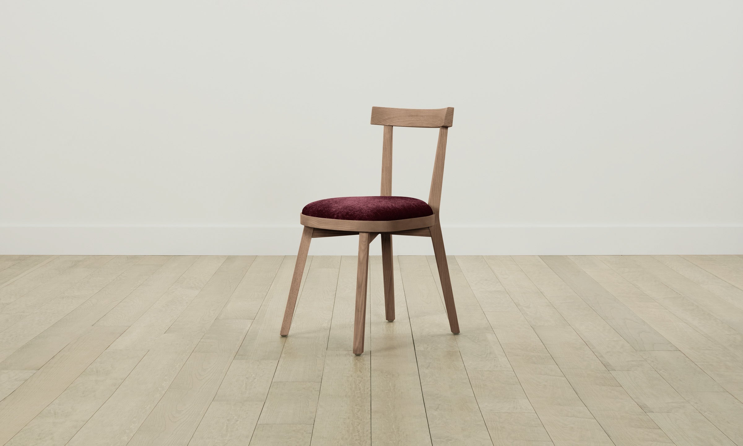 Allen Dining Chair - Performance Velvet Upholstered Seat in Merlot Red - Perfect for Modern Dining Rooms & Kitchen Breakfast Nooks