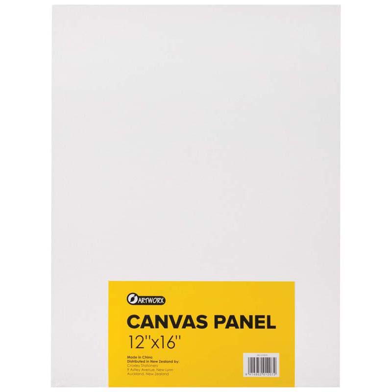 Artworx 12x16 Inch Stretched Canvas for Painting - Premium Cotton Canvas for Acrylic & Oil Paints - Perfect for Artists, Beginners & Home Decor