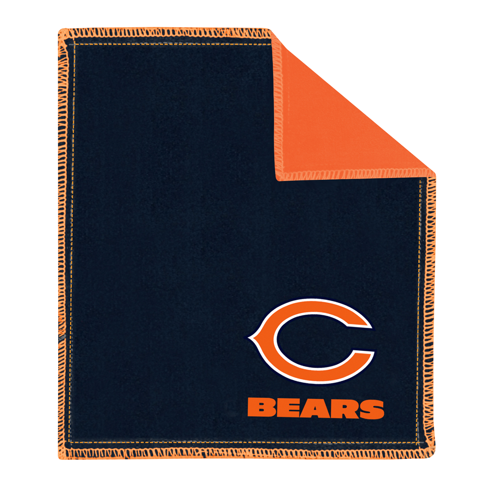 Chicago Bears NFL Car Seat Shammy Pad - Super Absorbent Microfiber Towel for Car, Sofa & Sports Gear Cleaning