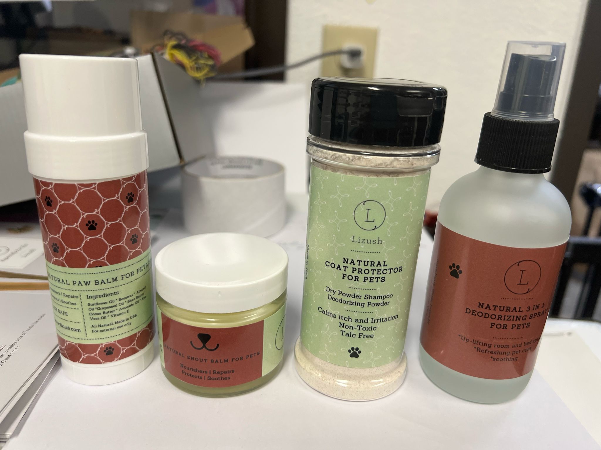 **All Natural Pet Wellness Kit – Organic Soothing Balms & Herbal Coat Powder for Dogs & Cats | Perfect Pet Pampering Gift Box for Relaxation & Skin Care**    *(Use Case: Ideal for pet owners seeking natural solutions to soothe dry skin, reduce itching, and promote a healthy coat—great for birthdays, holidays, or everyday pet care.)*