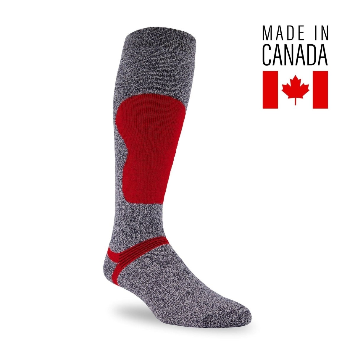 J.B. Field's Alpine Ski & Snow II Merino Wool & Coolmax Blend Ski Socks for Men & Women - Warm, Moisture-Wicking Performance Socks for Skiing, Snowboarding & Winter Sports