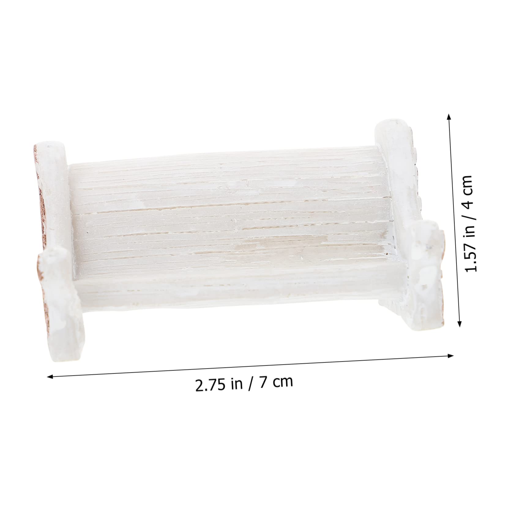BESPORTBLE 8-Piece White Resin Garden Chair Set - Miniature Dollhouse Furniture, Outdoor Bench & Sofa Decor for Fairy Gardens, Terrariums, and DIY Craft Projects