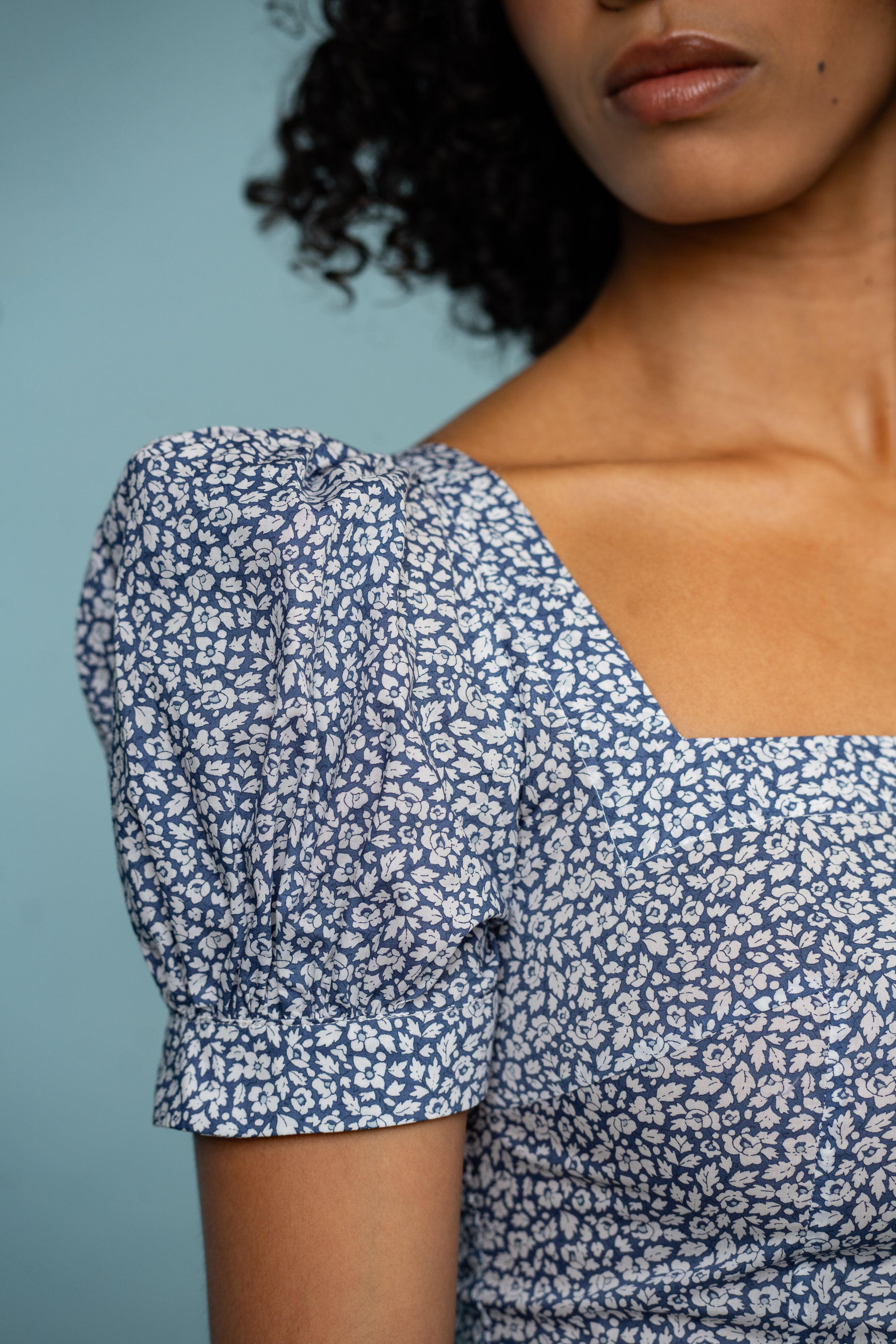 Stylish Mabel Top in Blue and White - Perfect for Casual Outings, Date Nights & Summer Wear