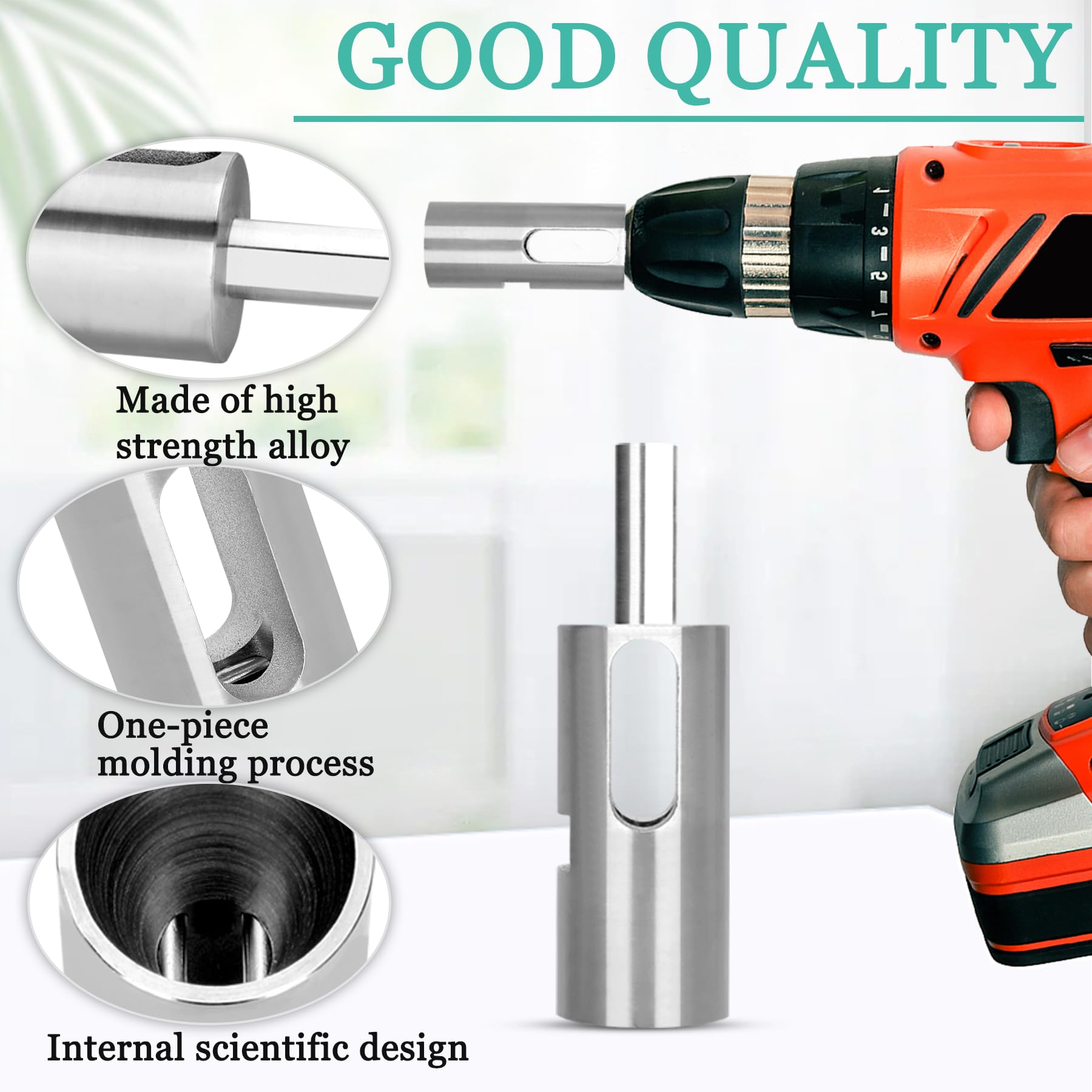High-Tensile 9 Gauge Twist Tie Tool for Drill Chuck - Heavy Duty Wire Twisting Tool for Chain Link Fence, Loop Fences, and Wire Mesh - Perfect for DIY Fence Repair and Agricultural Use