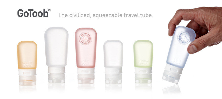 Humangear GoToob 1.25oz (37mL) Leak-Proof Travel Bottle - Perfect for Toiletries, Cosmetics & Liquids on the Go - TSA Approved for Air Travel