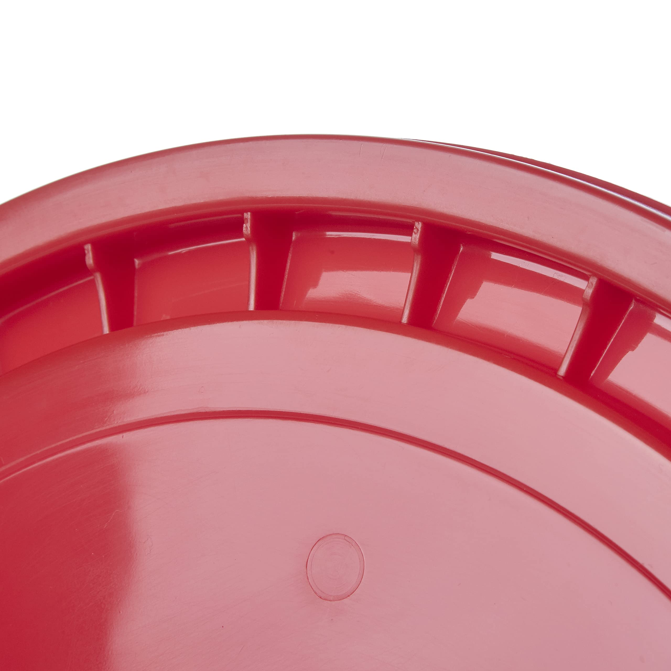 Hudson Exchange 5LHV-red Reusable Bucket Lid - Easy Peel Design Fits 3.5, 5, 6 & 7 Gallon Buckets - HPDE Plastic - Red - Perfect for Food Storage, Paint Mixing & Home Organization