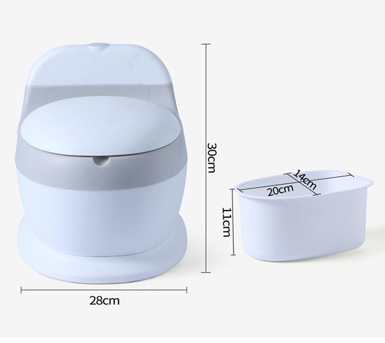 Realistic Flush Sound Baby Potty Training Toilet - Toddler Potty Chair for Boys & Girls - Encourages Independent Toilet Learning at Home & Daycare