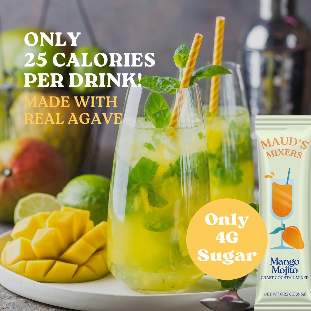 Maud's Mixers Mango Mojito Cocktail Mix - Premium Non-Alcoholic Drink Mix for Margaritas, Mocktails & Summer Parties - Perfect for Poolside Relaxation & Backyard BBQs