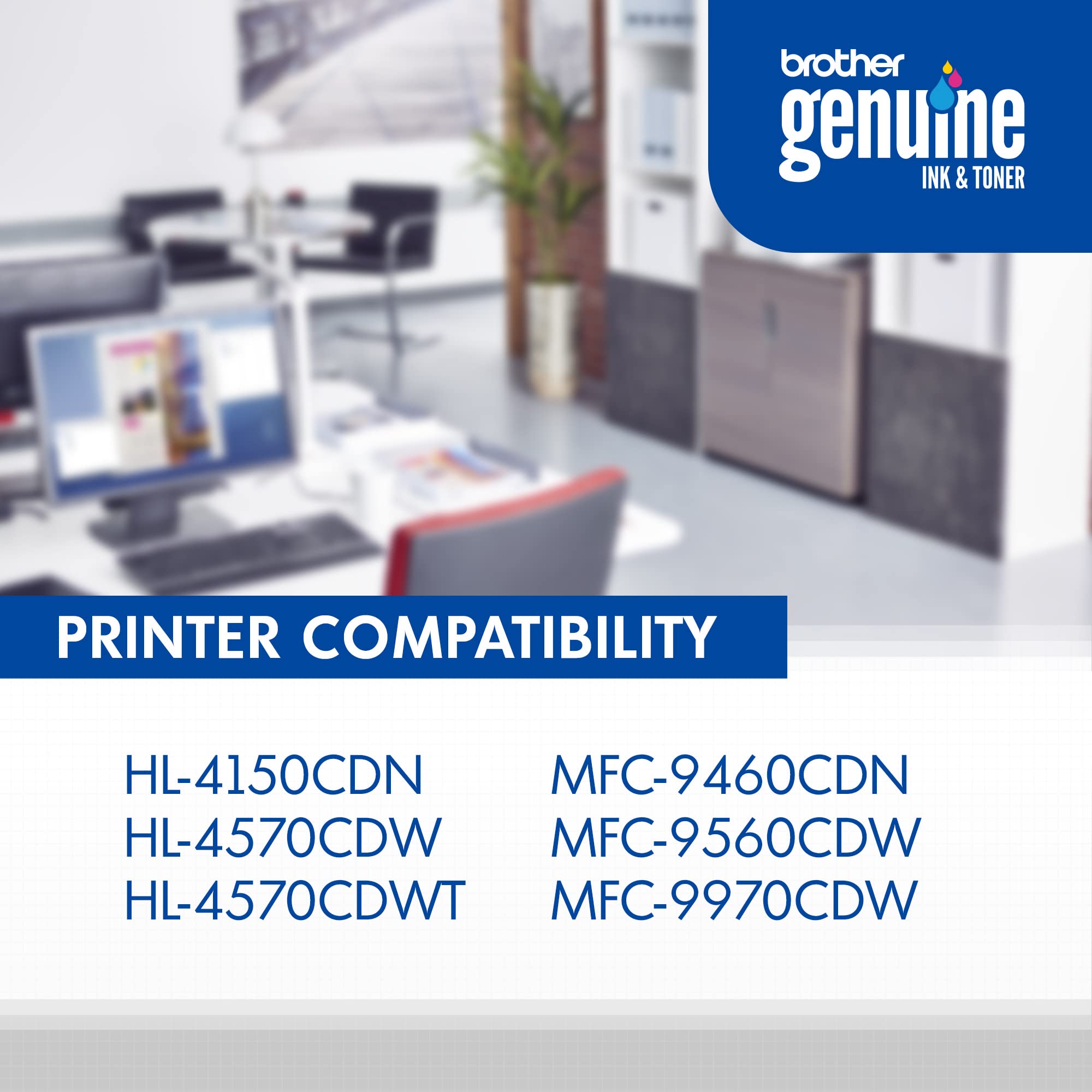 Brother TN310Y Genuine Yellow Toner Cartridge - High-Quality Replacement for Brother Color Laser Printers - Perfect for Home Office & Small Business Printing Needs