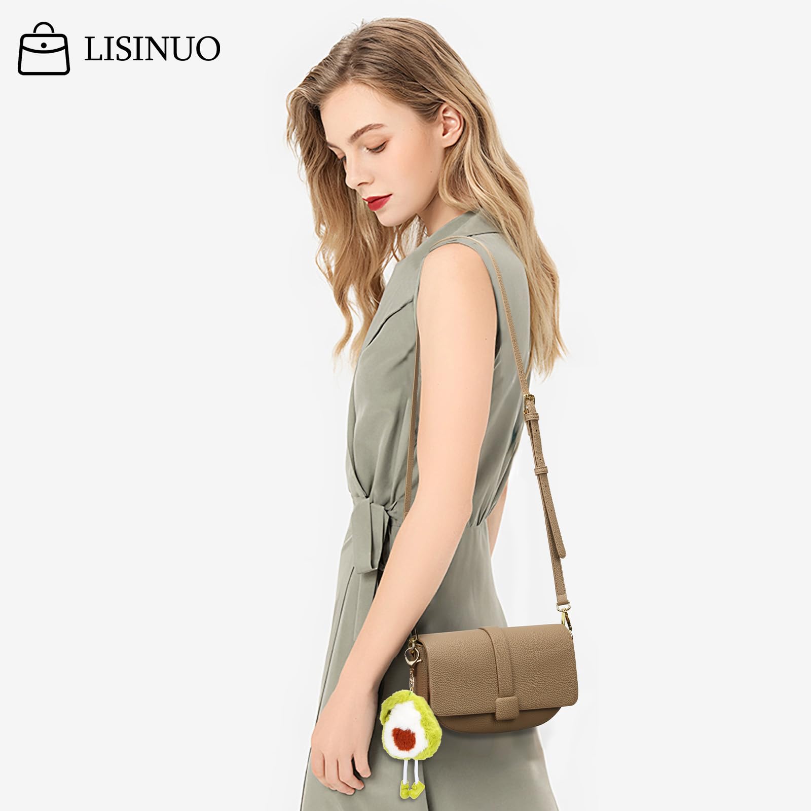 Stylish Women's Crossbody Bags - Leather Shoulder Purse with Detachable Pendant | Perfect for Travel, Shopping & Everyday Use