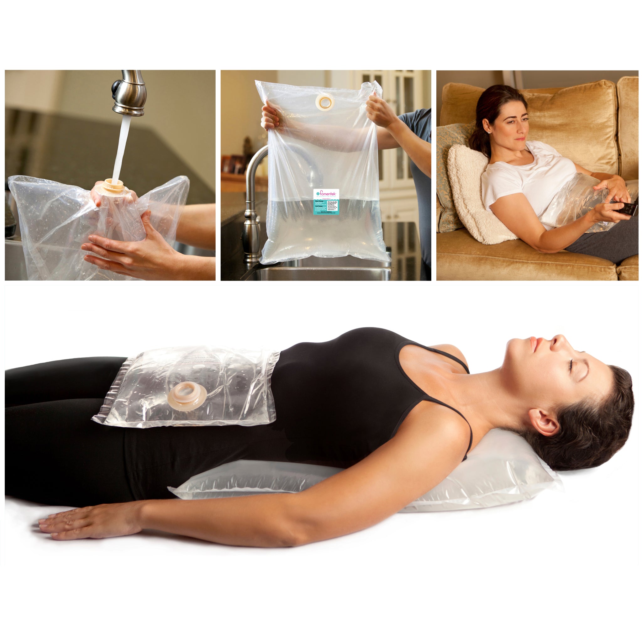 Fomentek Hydrotherapy Pro Treatment Bags - Medium Size (6 Pack) - Hot & Cold Therapy for Pain Relief, Muscle Recovery, and Joint Comfort - Perfect for Home, Clinic, and Sports Use