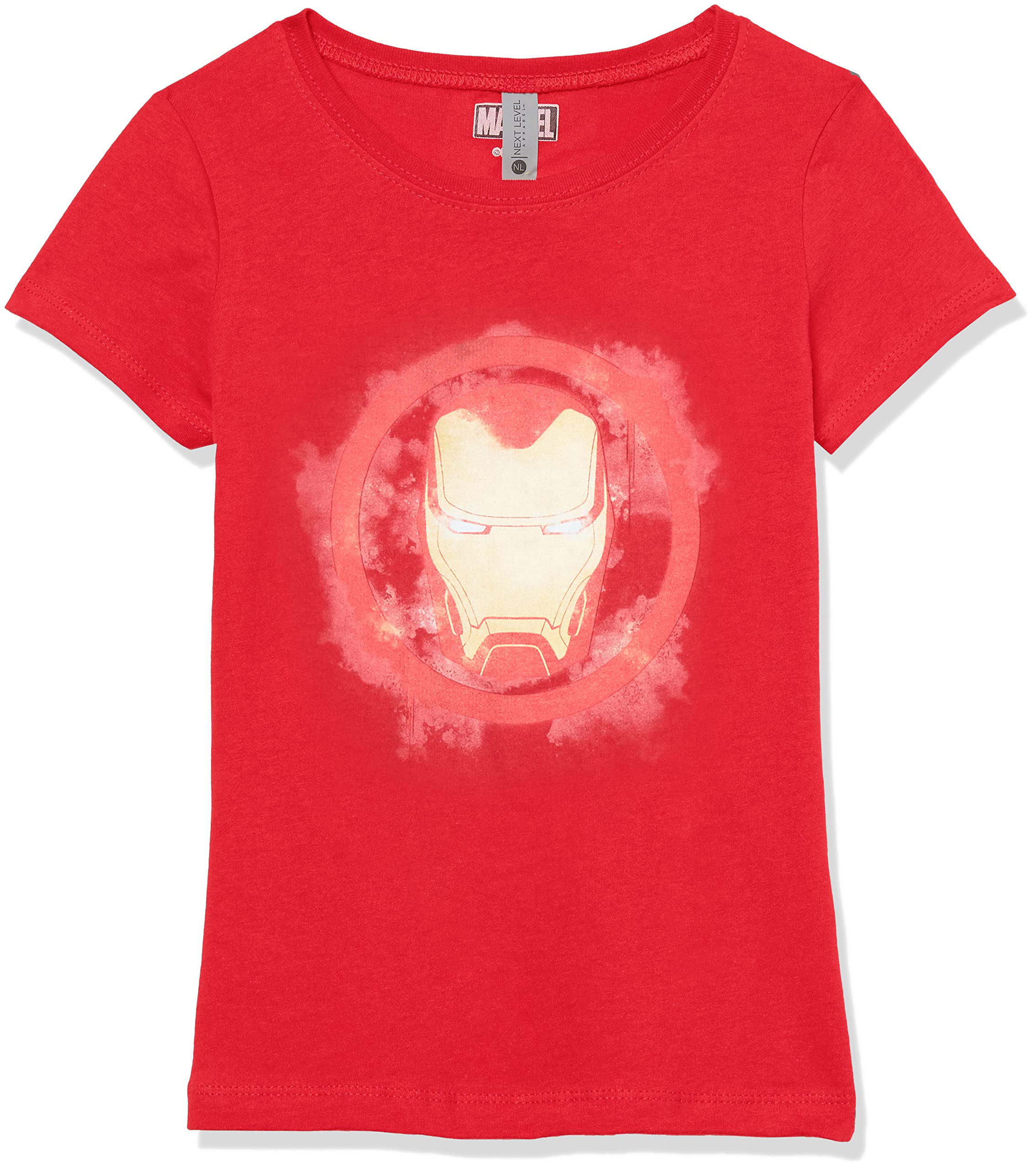 Marvel Iron Man Logo Spray Graphic T-Shirt for Girls - Cool Superhero Tee for Cosplay, School & Casual Wear