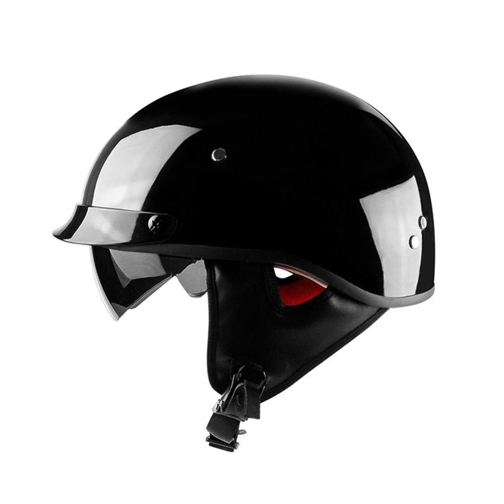 Retro Open Face Motorcycle Helmet - Lightweight DOT/ECE Certified for Street Biking & Scooters
