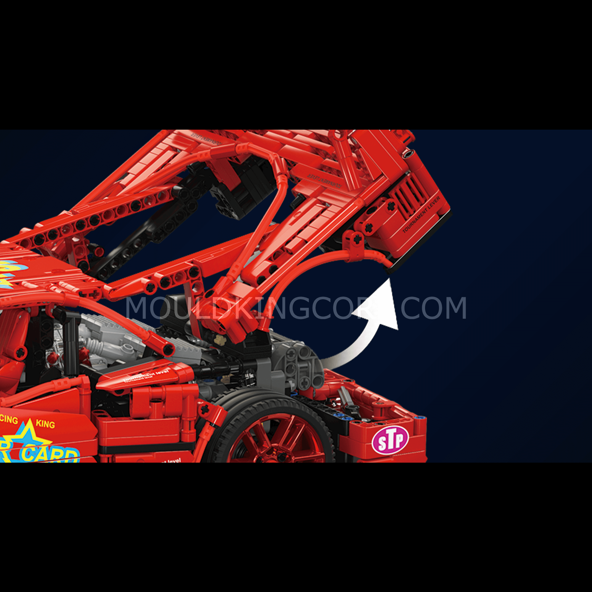 Mould King 13095 F40 Limited Edition Remote Control Race Car Building Kit | 2,688 PCS Model Blocks for Adults & Teens | DIY Collector's Toy for Home Display & Racing Play