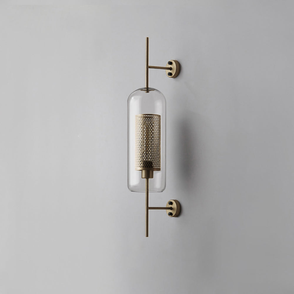 Chiswick Glass Wall Lamp - Modern LED Sconce Light for Living Room, Bedroom, and Hallway - Elegant Home Decor Lighting Fixture