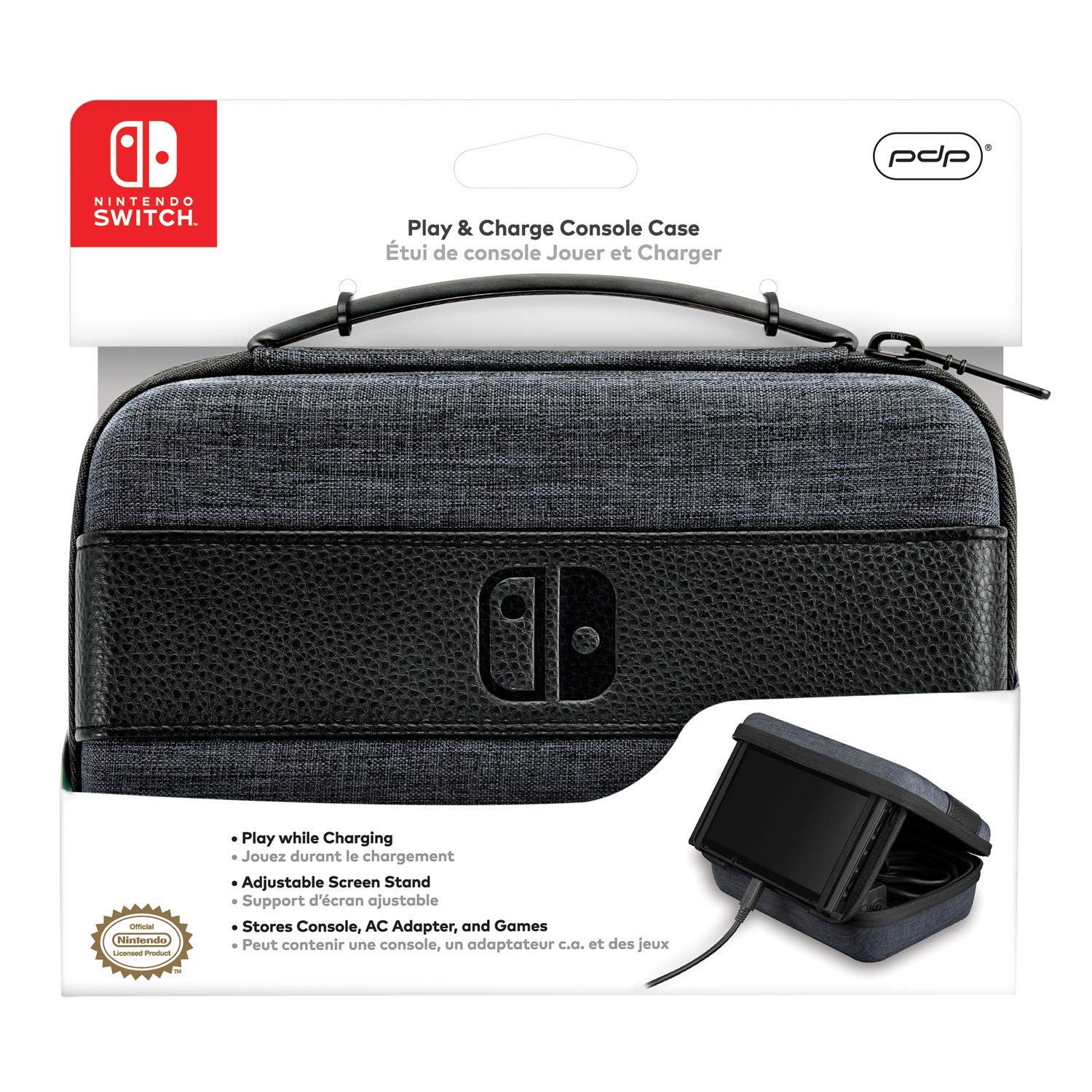 Nintendo Switch Play and Charge Dock - Portable Charging Stand for Gaming on the Go, Perfect for Travel and Home Use
