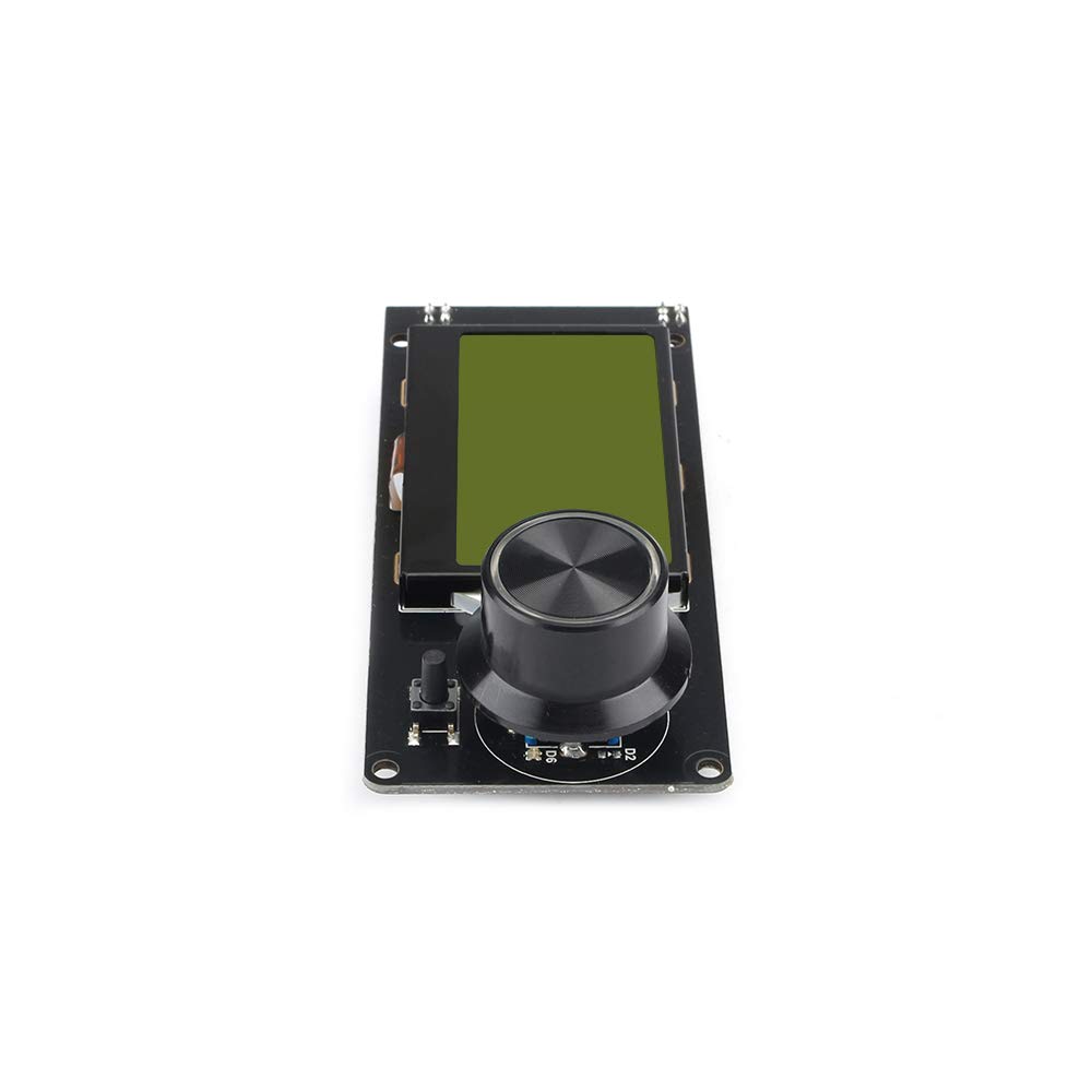 128x64 Mini LCD Screen for 3D Printers - Type C v1.2 Smart Display (Black on White) with SD Card Slot | Compatible with Marlin Firmware | DIY 3D Printing Projects & Home Electronics Prototyping