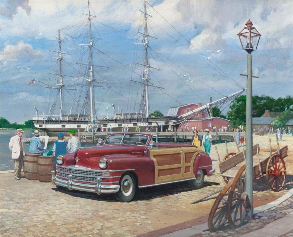 6000-Piece Wooden Jigsaw Puzzle for Adults & Kids - Seaside Ships & Cars Collection - Unique DIY Gift for Puzzle Lovers (21.8x105cm) - Perfect for Family Game Nights, Stress Relief & Home Decor