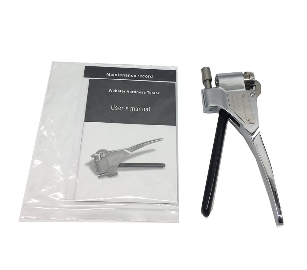 Webster Hardness Tester Gauge for Aluminum Alloy - 0-20HW Measuring Range, 0.4-8mm Thickness, 6mm+ Inner Diameter | Metal Testing, Quality Control, Industrial Use